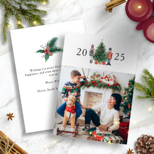 Modern Merry Christmas Photo Holiday Card