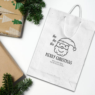 Modern Merry Christmas  Rubber Stamp