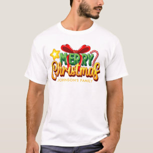  Modern Merry Christmas Women's  T-Shirt