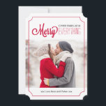 Modern Merry Everything Christmas Photo Cards<br><div class="desc">Modern Merry Everything Christmas Photo Cards - Created by Colorful Designs Inc. All text can be modified! All designs are protected under Copyright 2008-2014.</div>