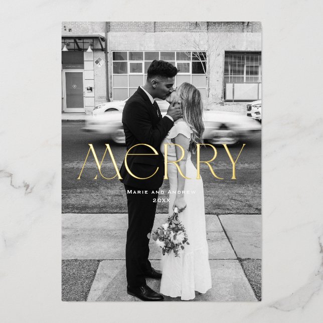 Modern Merry Holiday design (Front)