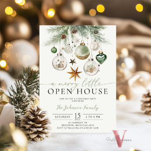 Modern Merry Little Christmas Party Invitation