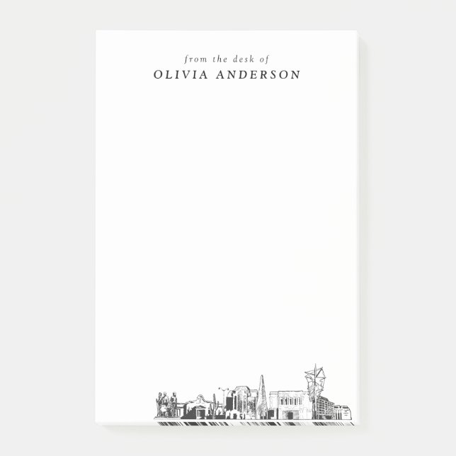 Modern Mesa Arizona Professional Gift Personalised Post-it Notes (Front)
