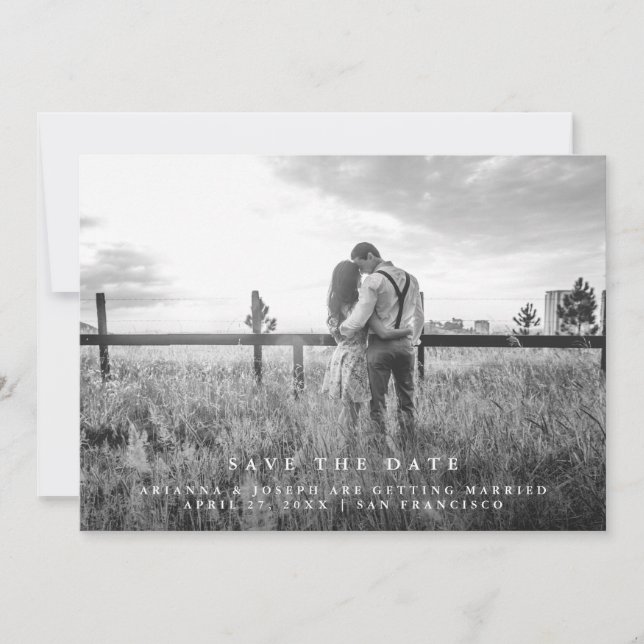 Modern Message | Save the Date Photo (Front)