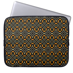 Modern metal Celtic knots pattern Laptop Sleeve