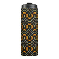 Modern metal Celtic knots pattern