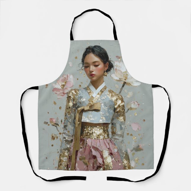 Modern Metal Hanbok Art Apron (Front)