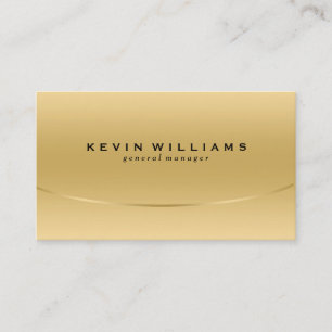 Modern Metallic Light Gold Texture Background Business Card