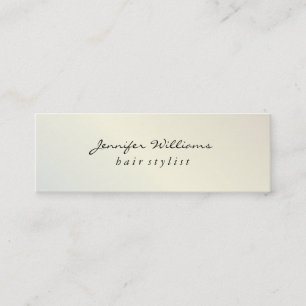 Modern Metallic Lux Mini Business Card