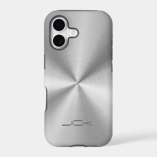 Modern Metallic Silver-Grey Stainless Steel Look