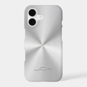 Modern Metallic Silver-Grey Stainless Steel Look
