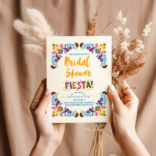 Modern Mexican Fiesta Bridal Shower  Invitation