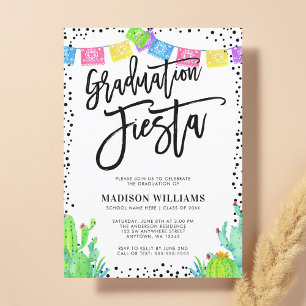 Modern Mexican Fiesta Graduation Party Invitation