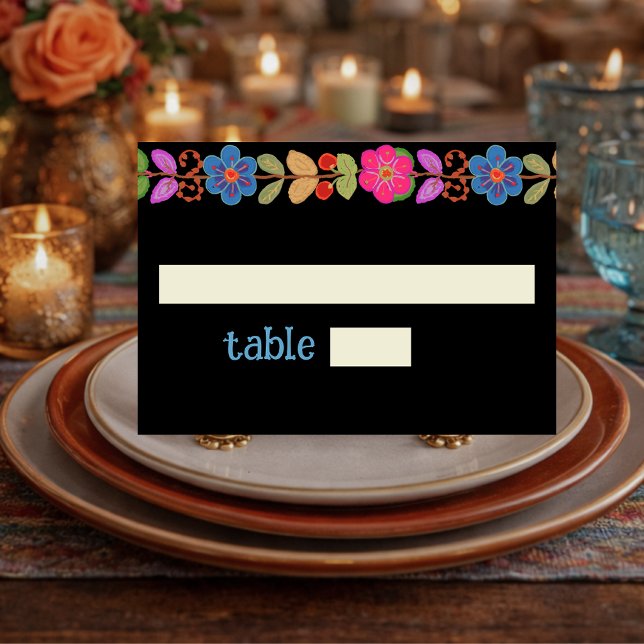 Modern Mexican place card (Creator Uploaded)