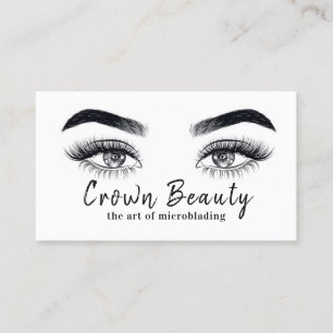 Modern Microblading Business Card