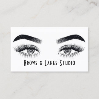 Modern Microblading , Eyebrows,  Permanent Makeup Business Card