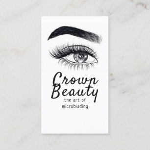 Modern Microblading , Eyebrows, Permanent Makeup Business Card