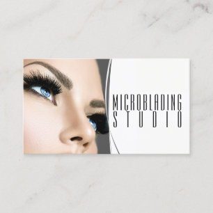 Modern Microblading , Eyebrows,  Permanent Makeup Business Card