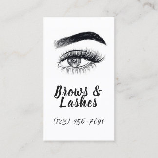 Modern Microblading , Eyebrows, Permanent Makeup Business Card