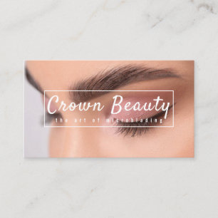 Modern Microblading , Eyebrows, Permanent Makeup Business Card