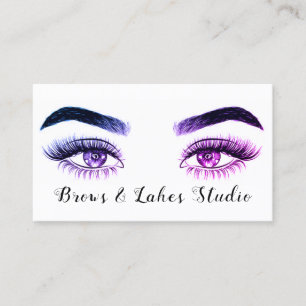 Modern Microblading , Eyebrows, Permanent Makeup Business Card