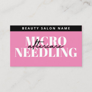 Modern Microneedling Aftercare Instructions Card