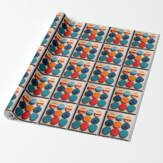 Modern Mid Century Geometric Pattern Wrapping Paper