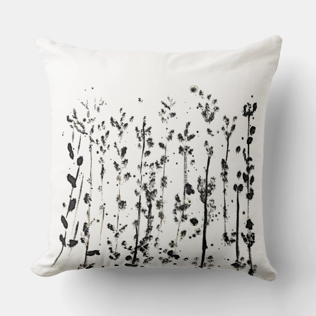 Modern Mid-Century Winter Mode Pillow #midcentury (Front)