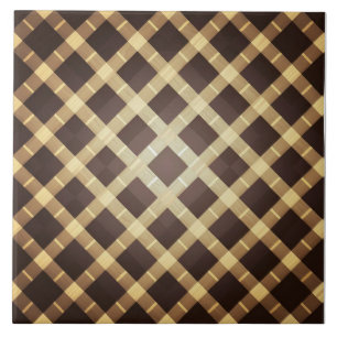 Modern Mid Geometric pattern decorative brown big Ceramic Tile