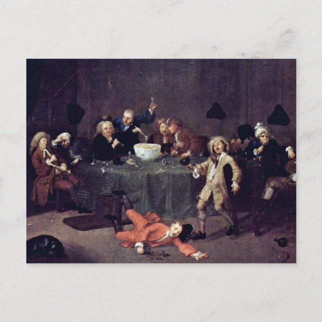 Modern Midnight Conversation By Hogarth William Postcard (Front)