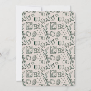 Modern Millennial Dad Doodle Pattern Father's Day Invitation
