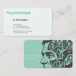 Modern Mind Maze Therapy Mental Health Business Card