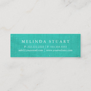 Modern Mini Makeup artist red lips Business Card