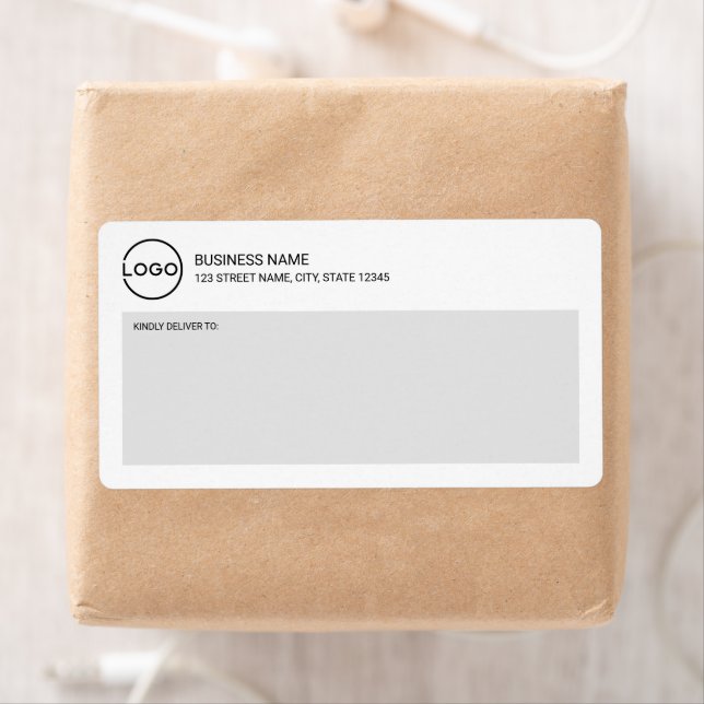 Modern Miniamlist Custom Business Logo Shipping La (Insitu)