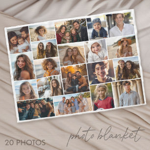 Modern Minimal - 20 Photos Only Fleece Blanket