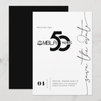 Modern Minimal | 50th Gala Save the Date