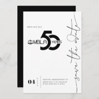Modern Minimal | 50th Gala Save the Date