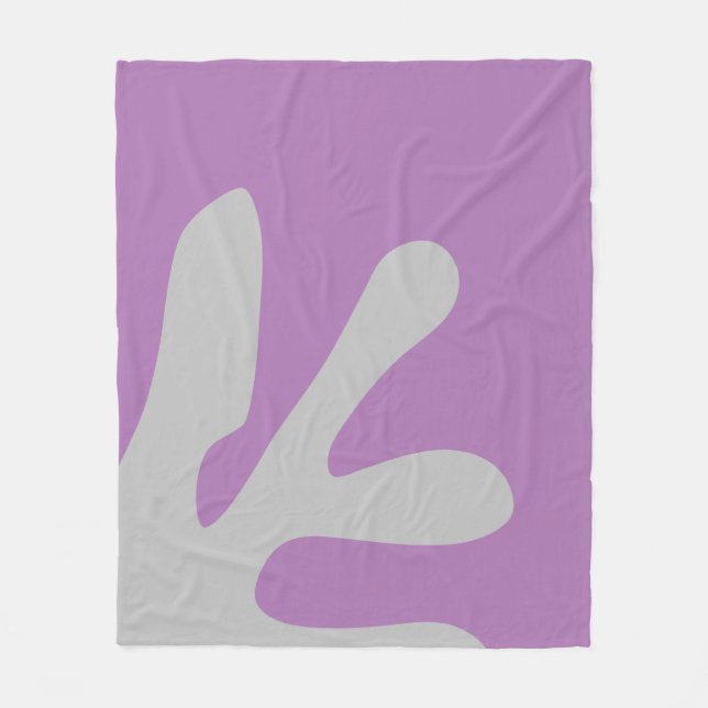 Modern Minimal Abstract art shapes Fleece Blanket (Front)