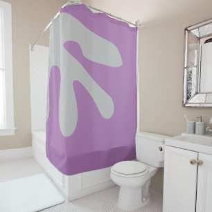 Modern Minimal Abstract art shapes Shower Curtain