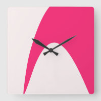 Modern minimal abstract magenta pink art