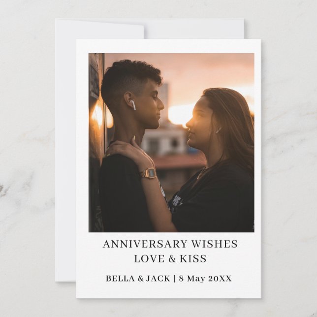 Modern Minimal Anniversary Photo Design (Front)