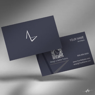 Modern Minimal Architect Business Card