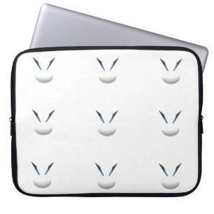 MODERN MINIMAL ART SHINING WHITE GLOBES LAPTOP SLEEVE