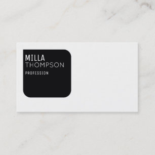 modern minimal b/w business card