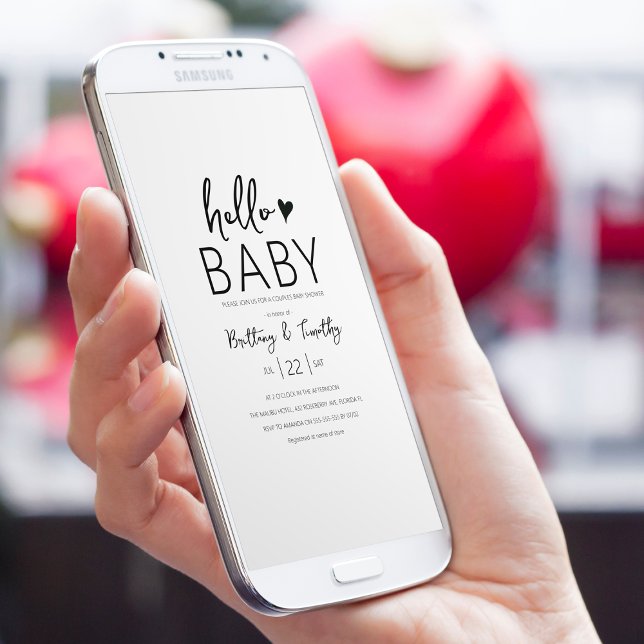 Modern Minimal Baby Shower Invitation (Creator Uploaded)