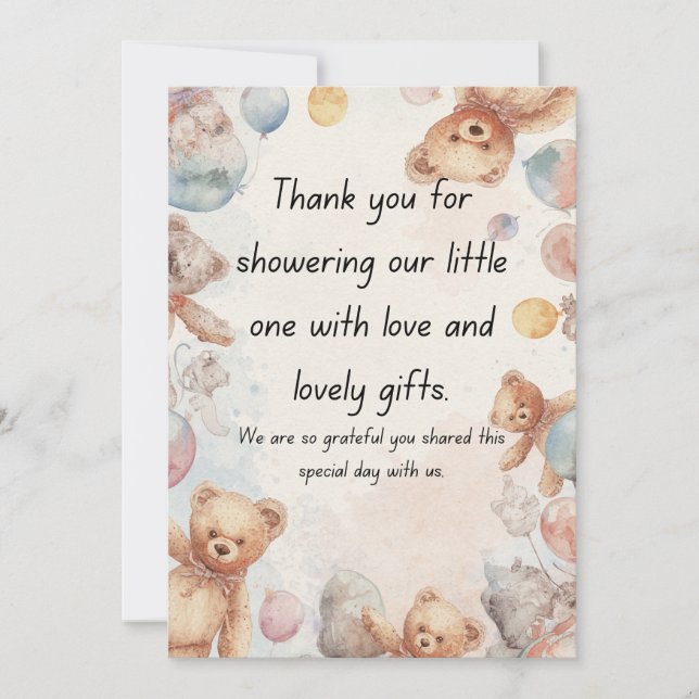 Modern Minimal Baby Shower Invitation Template (Front)