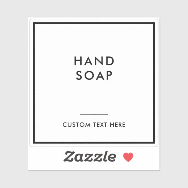 Modern Minimal Bathroom Home Organisation Label (Sheet)