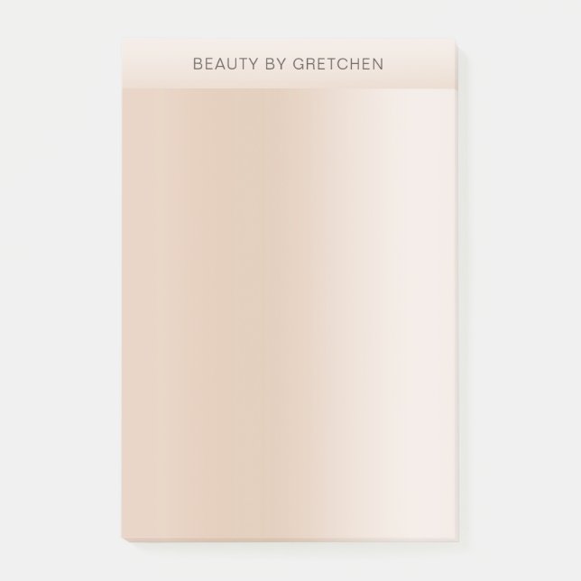 Modern Minimal Beige Skin Colour Post-it Notes (Front)