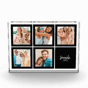 Modern Minimal Black Friends Photo Block
