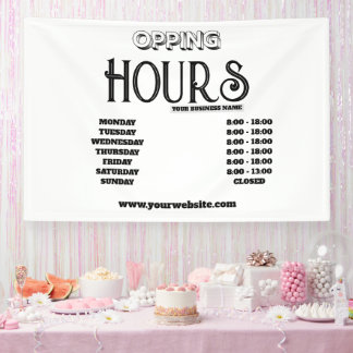 Modern Minimal Black Logo Business Opening Banner